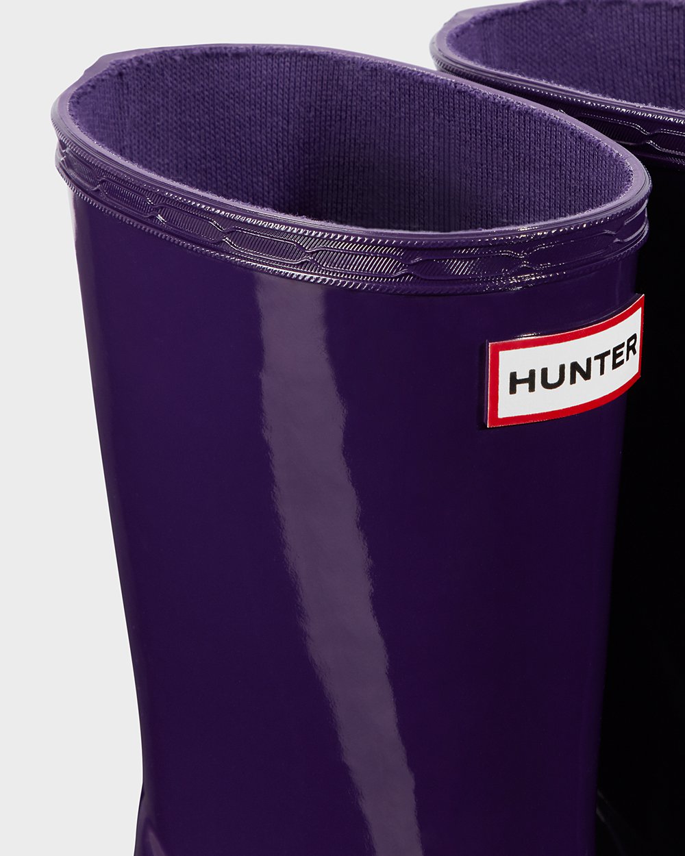 Kids Rain Boots - Hunter Original First Classic Gloss (68BNJKTYM) - Blue Purple